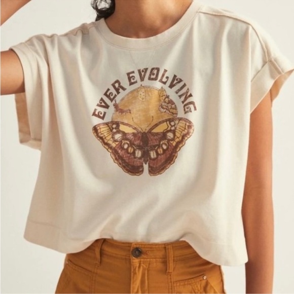 Anthropologie Tops - HARLEY AND J X ANTHROPOLOGIE Ever Evolving Butterfly T-Shirt